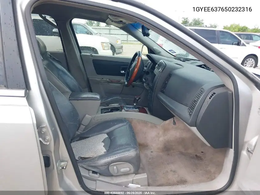 2005 Cadillac Srx V6 VIN: 1GYEE637650232316 Lot: 42588892