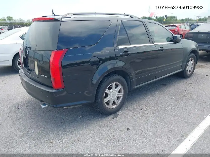 2005 Cadillac Srx V6 VIN: 1GYEE637950109982 Lot: 42617221