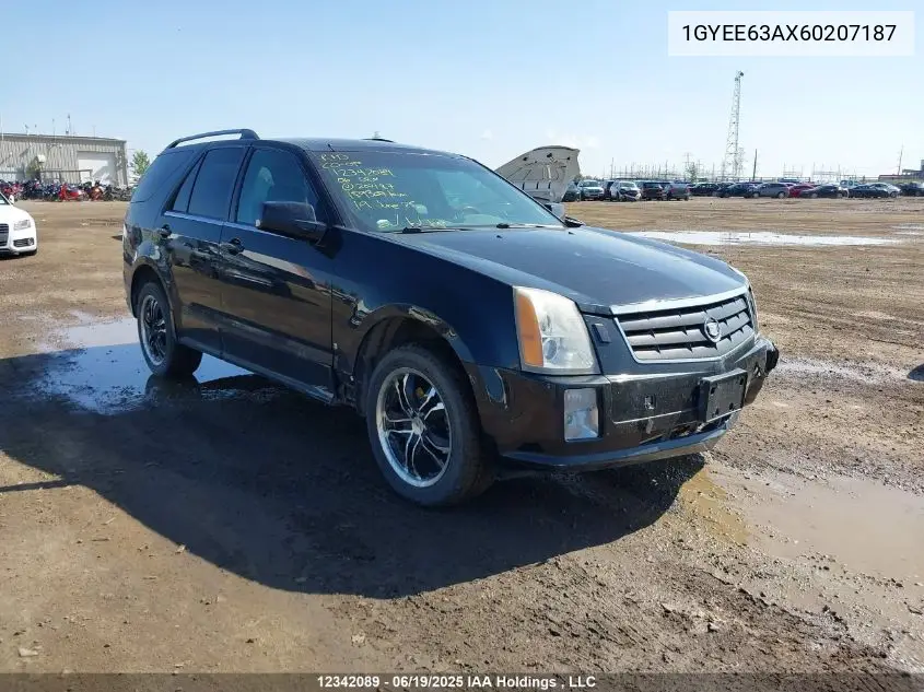 2006 Cadillac Srx VIN: 1GYEE63AX60207187 Lot: 12342089