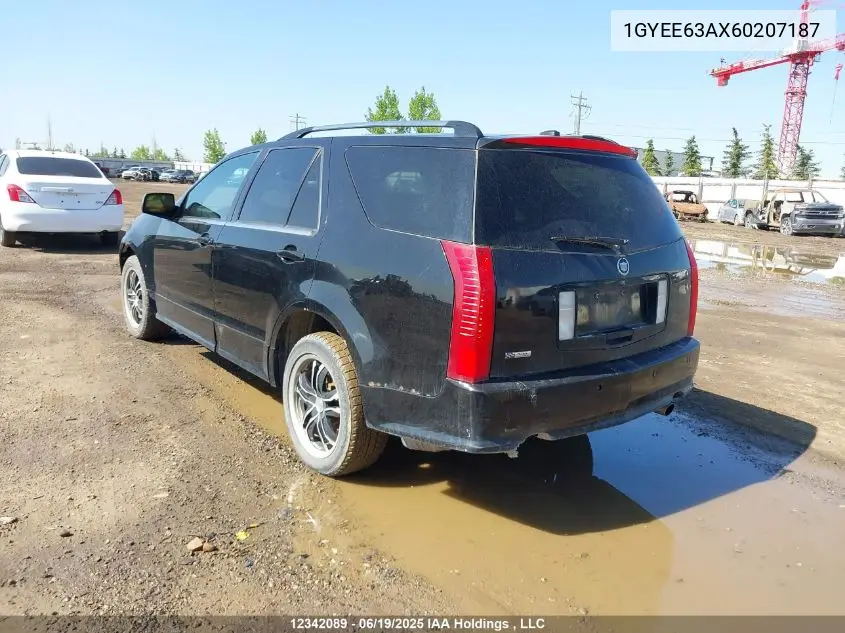 2006 Cadillac Srx VIN: 1GYEE63AX60207187 Lot: 12342089
