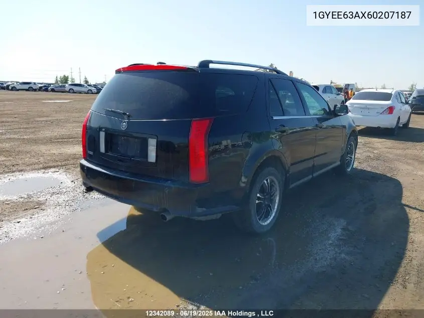 2006 Cadillac Srx VIN: 1GYEE63AX60207187 Lot: 12342089