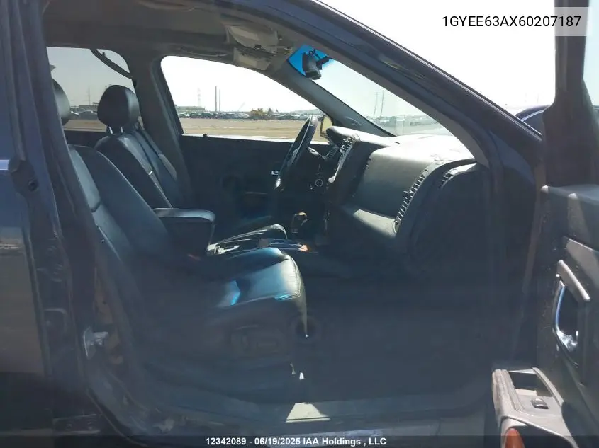 2006 Cadillac Srx VIN: 1GYEE63AX60207187 Lot: 12342089