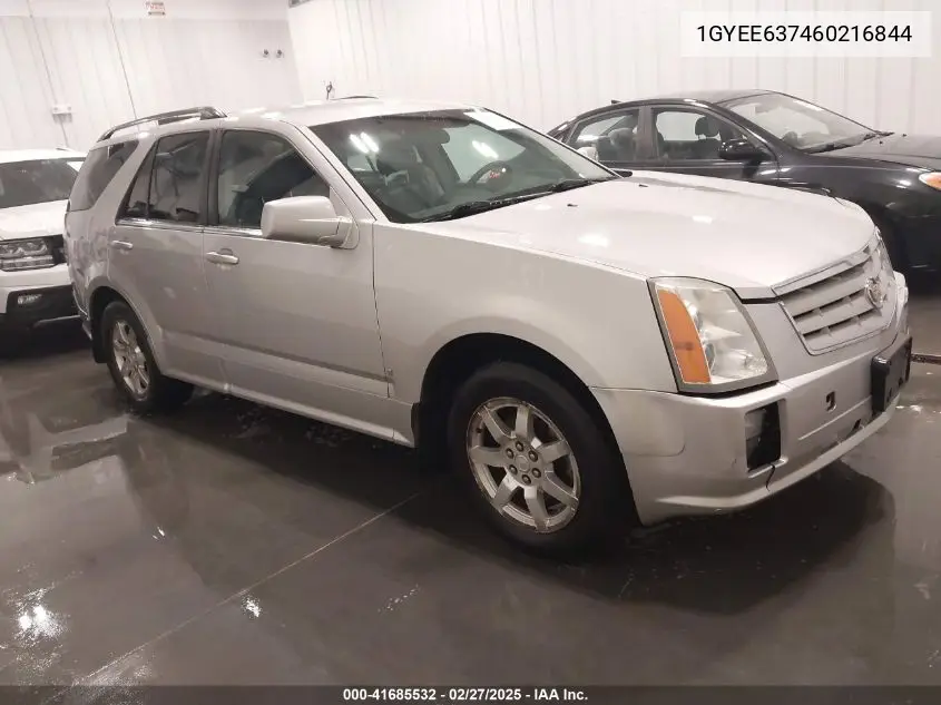 2006 Cadillac Srx V6 VIN: 1GYEE637460216844 Lot: 41685532