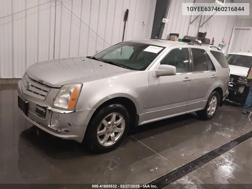 2006 Cadillac Srx V6 VIN: 1GYEE637460216844 Lot: 41685532