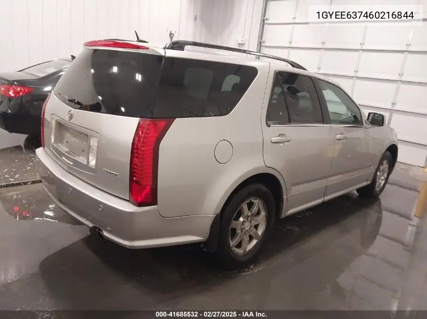 2006 Cadillac Srx V6 VIN: 1GYEE637460216844 Lot: 41685532