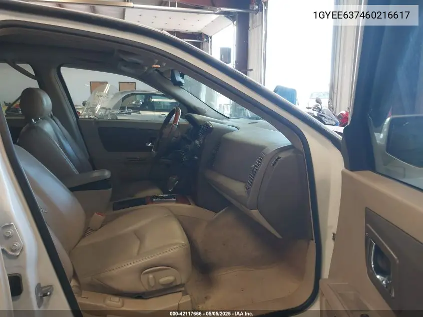 2006 Cadillac Srx V6 VIN: 1GYEE637460216617 Lot: 42117666