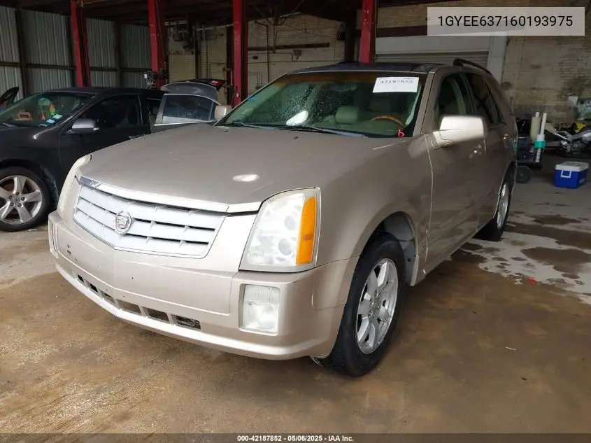 2006 Cadillac Srx V6 VIN: 1GYEE637160193975 Lot: 42187852