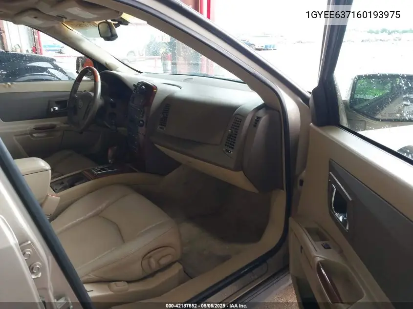 2006 Cadillac Srx V6 VIN: 1GYEE637160193975 Lot: 42187852