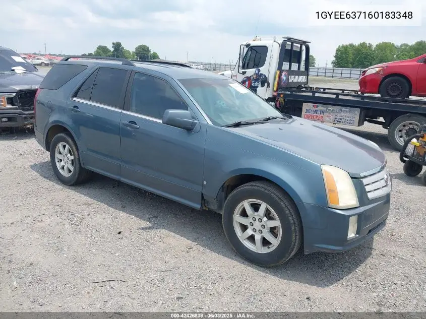 2006 Cadillac Srx V6 VIN: 1GYEE637160183348 Lot: 42426839