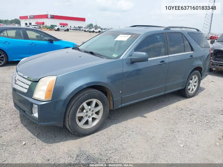 2006 Cadillac Srx V6 VIN: 1GYEE637160183348 Lot: 42426839