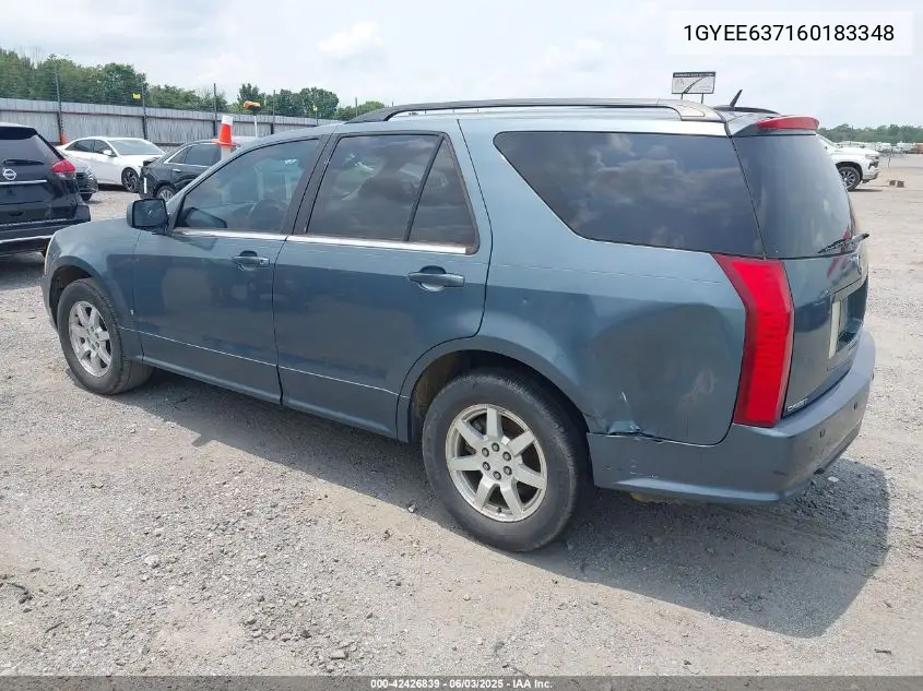 2006 Cadillac Srx V6 VIN: 1GYEE637160183348 Lot: 42426839