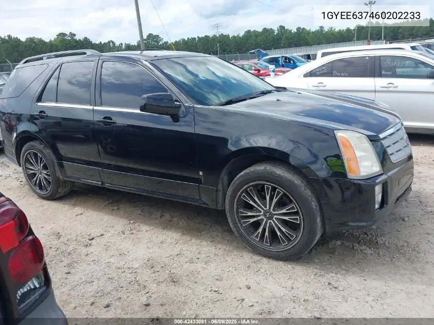 2006 Cadillac Srx V6 VIN: 1GYEE637460202233 Lot: 42433081