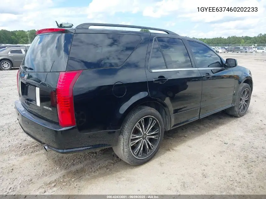 2006 Cadillac Srx V6 VIN: 1GYEE637460202233 Lot: 42433081