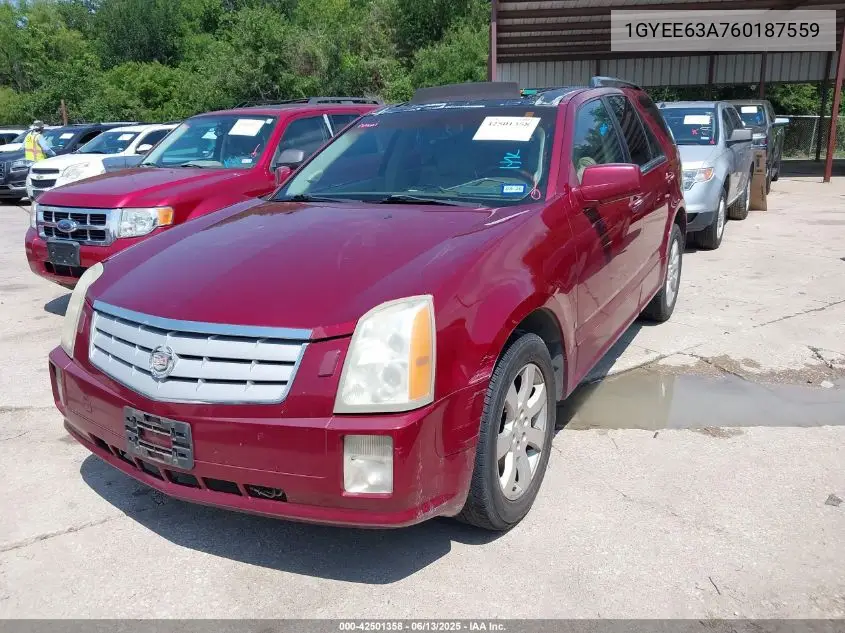 2006 Cadillac Srx V8 VIN: 1GYEE63A760187559 Lot: 42501358