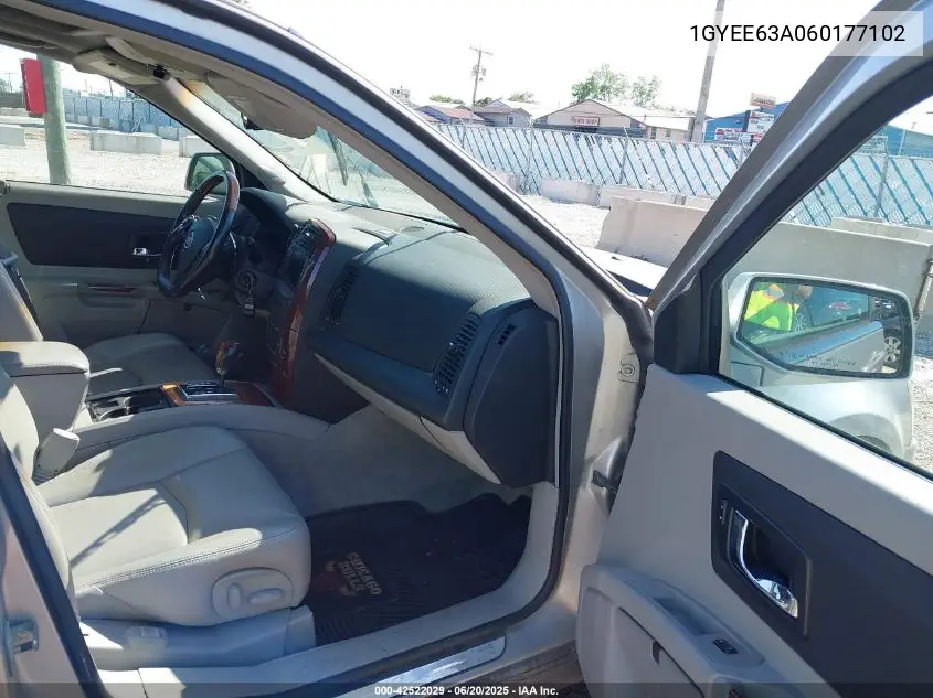 2006 Cadillac Srx V8 VIN: 1GYEE63A060177102 Lot: 42522029
