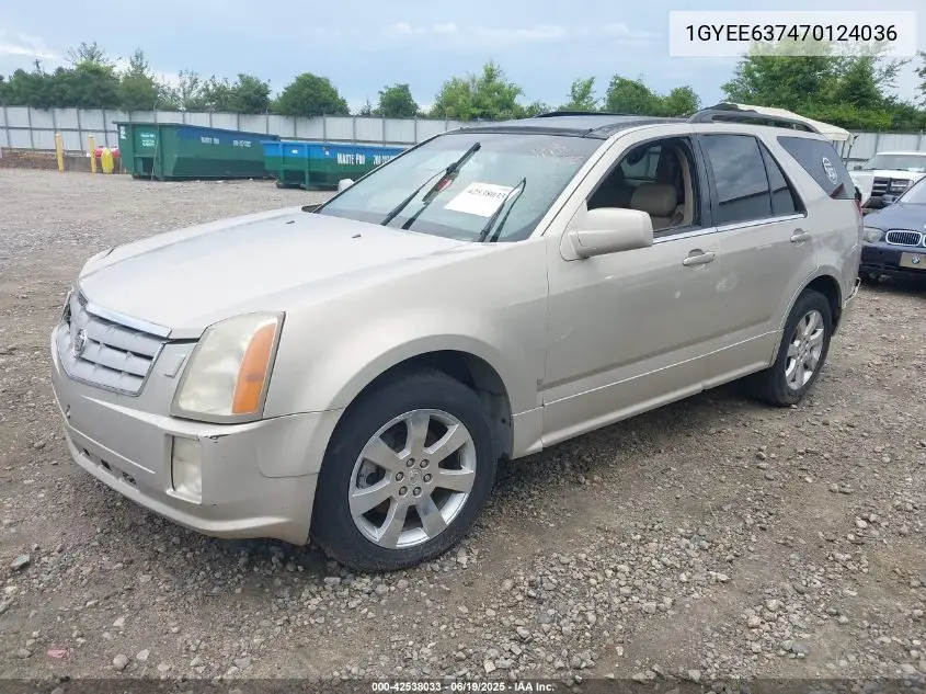 2007 Cadillac Srx V6 VIN: 1GYEE637470124036 Lot: 42538033