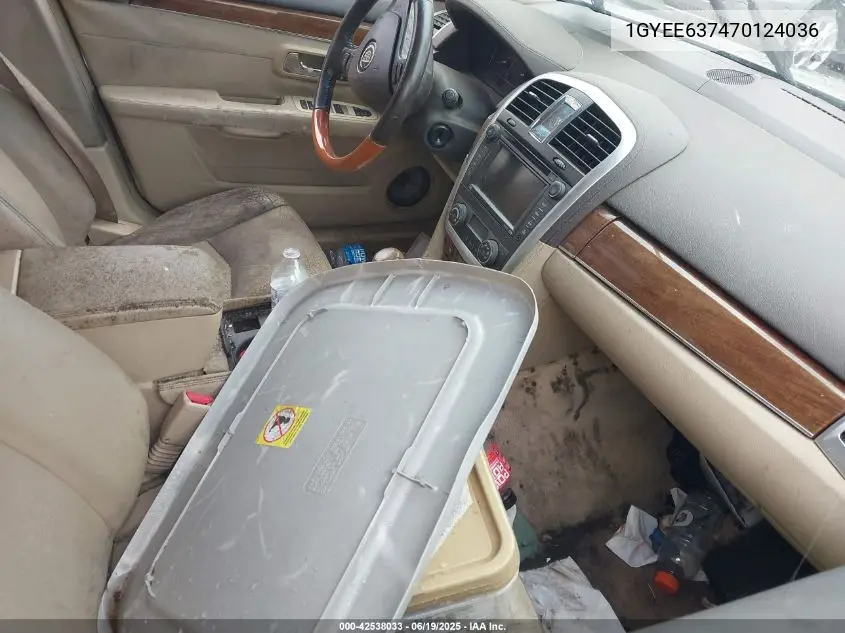 2007 Cadillac Srx V6 VIN: 1GYEE637470124036 Lot: 42538033