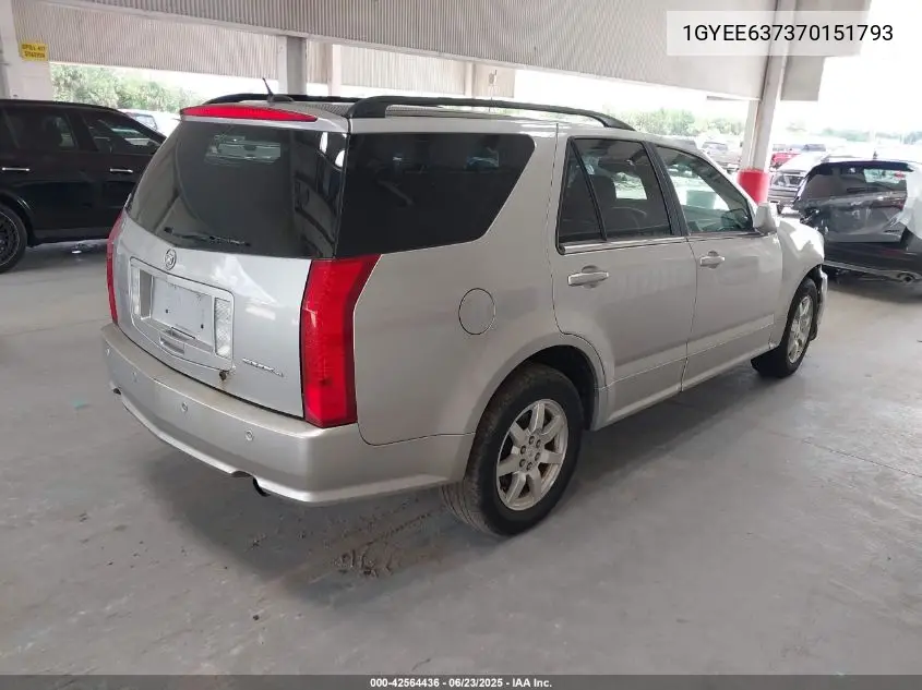 2007 Cadillac Srx V6 VIN: 1GYEE637370151793 Lot: 42564436