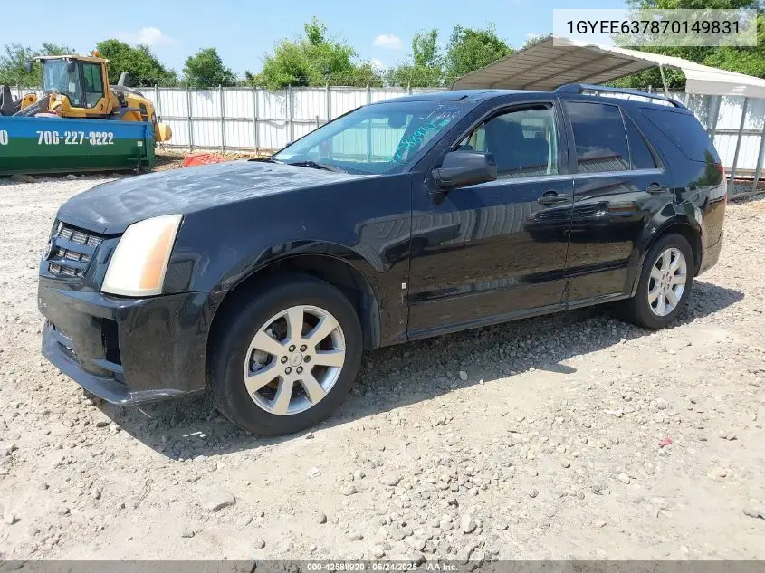 2007 Cadillac Srx V6 VIN: 1GYEE637870149831 Lot: 42588920