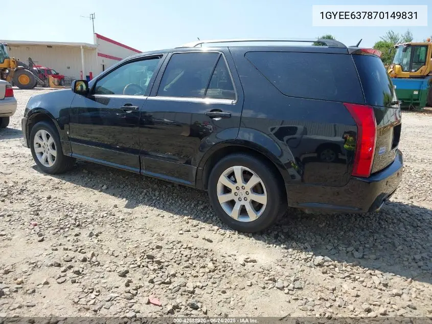 2007 Cadillac Srx V6 VIN: 1GYEE637870149831 Lot: 42588920