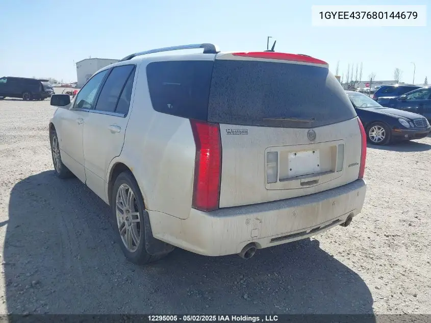 2008 Cadillac Srx V6 VIN: 1GYEE437680144679 Lot: 12295005