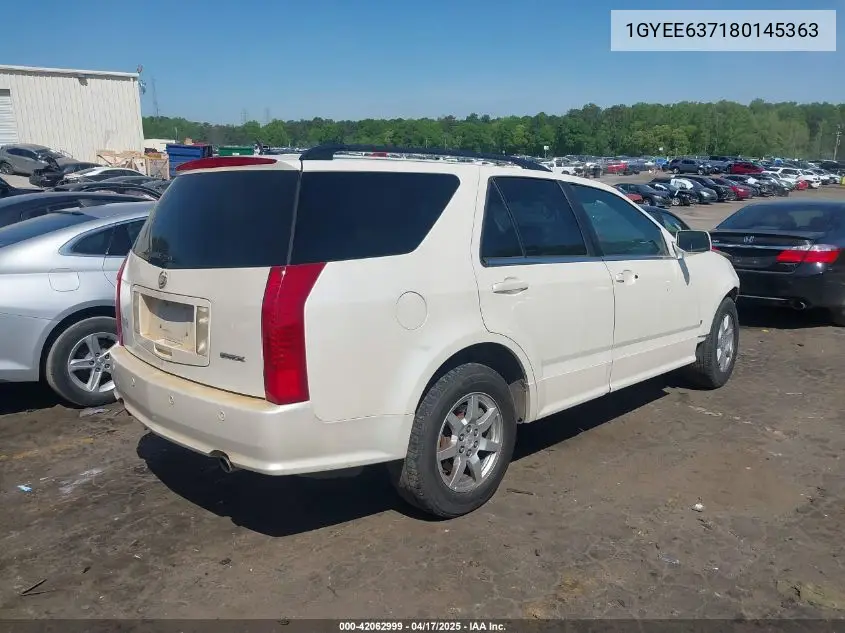 2008 Cadillac Srx V6 VIN: 1GYEE637180145363 Lot: 42062999
