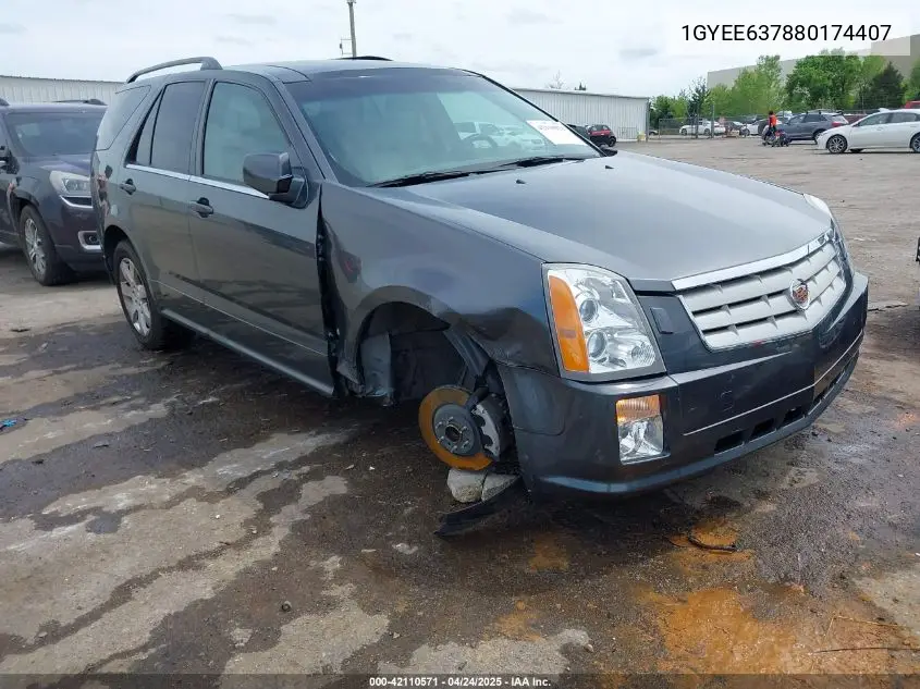 2008 Cadillac Srx V6 VIN: 1GYEE637880174407 Lot: 42110571