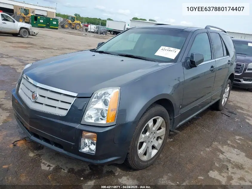 2008 Cadillac Srx V6 VIN: 1GYEE637880174407 Lot: 42110571