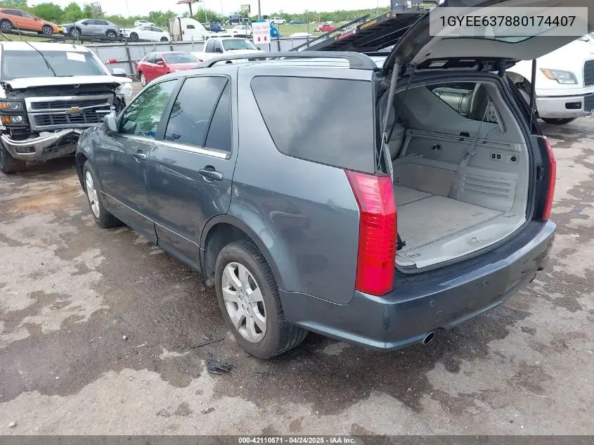 2008 Cadillac Srx V6 VIN: 1GYEE637880174407 Lot: 42110571