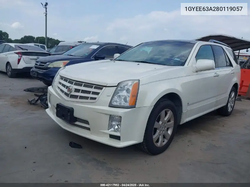 2008 Cadillac Srx V8 VIN: 1GYEE63A280119057 Lot: 42117952