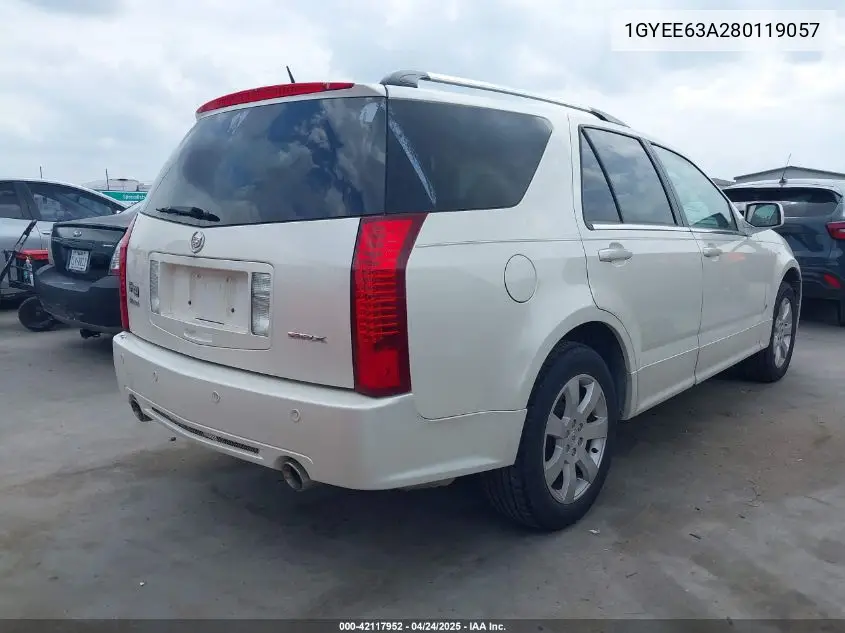 2008 Cadillac Srx V8 VIN: 1GYEE63A280119057 Lot: 42117952