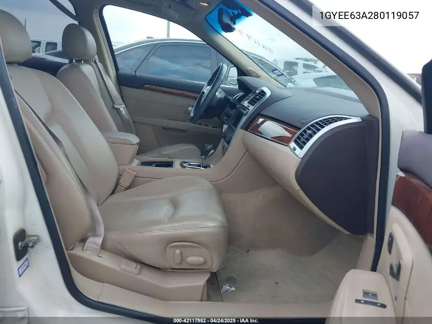 2008 Cadillac Srx V8 VIN: 1GYEE63A280119057 Lot: 42117952