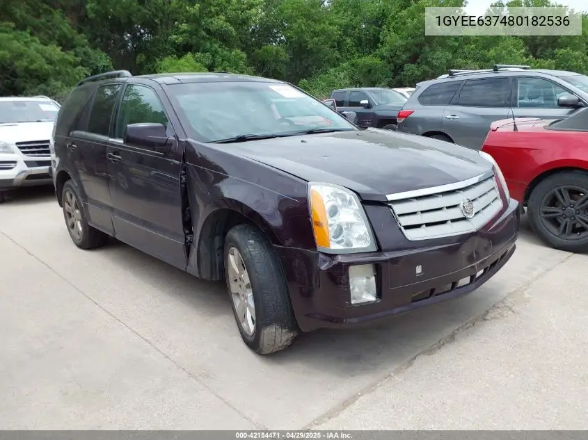 2008 Cadillac Srx V6 VIN: 1GYEE637480182536 Lot: 42154471