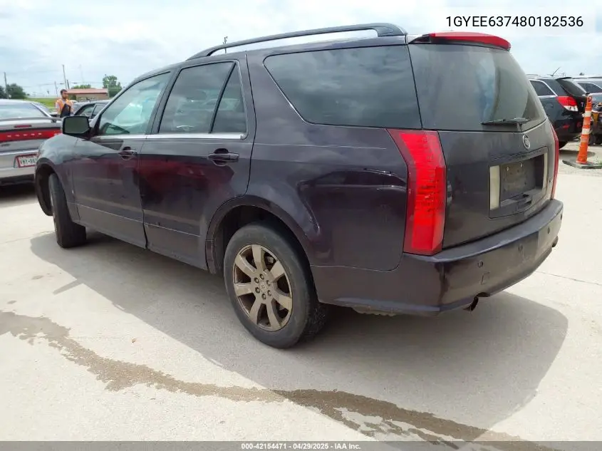 2008 Cadillac Srx V6 VIN: 1GYEE637480182536 Lot: 42154471