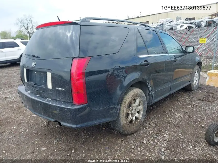 2008 Cadillac Srx V6 VIN: 1GYEE637180139577 Lot: 42161039