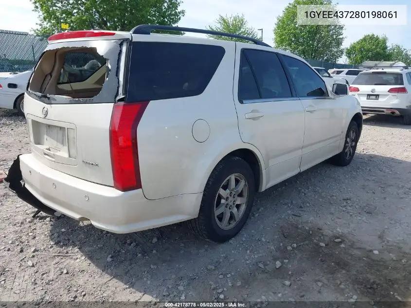 2008 Cadillac Srx V6 VIN: 1GYEE437280198061 Lot: 42178778