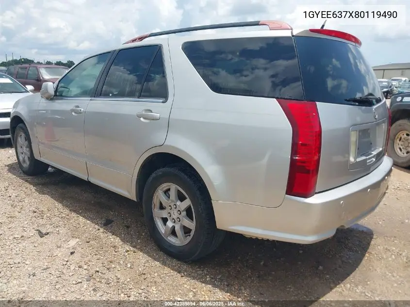 2008 Cadillac Srx V6 VIN: 1GYEE637X80119490 Lot: 42389894