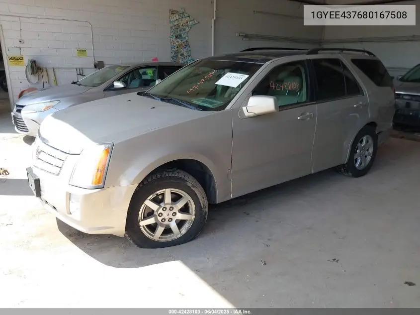 2008 Cadillac Srx V6 VIN: 1GYEE437680167508 Lot: 42428103