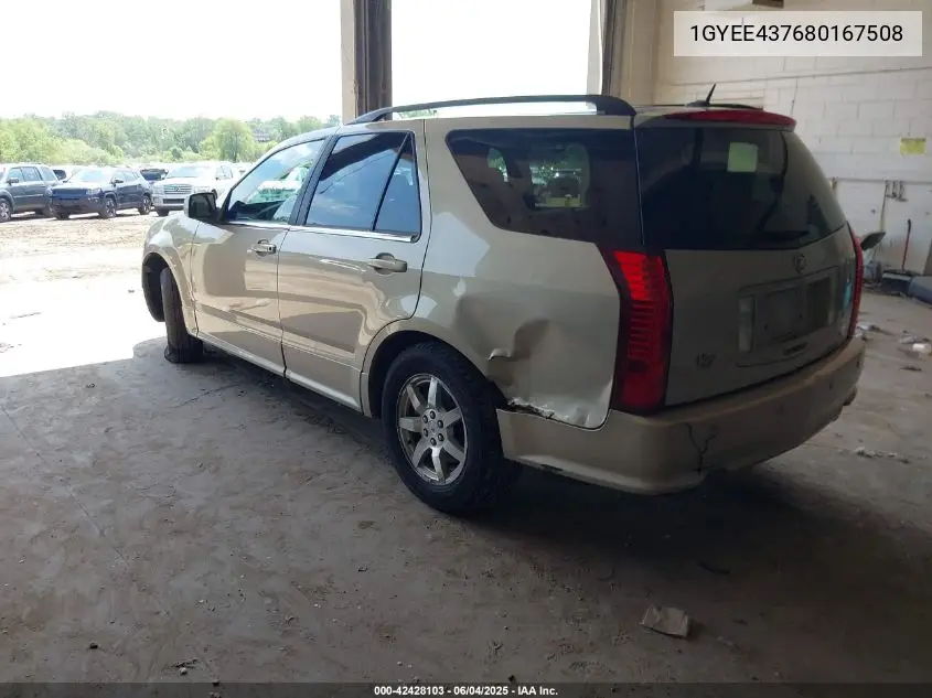 2008 Cadillac Srx V6 VIN: 1GYEE437680167508 Lot: 42428103