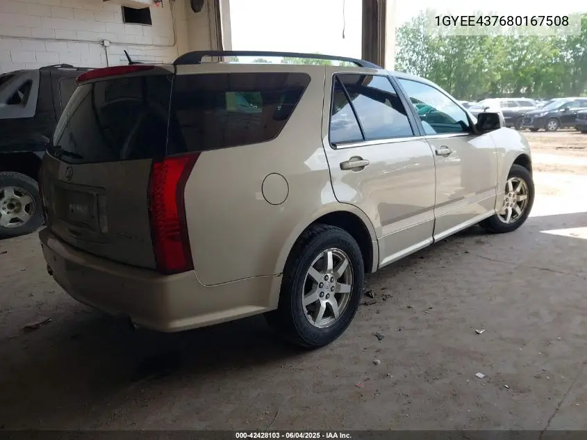 2008 Cadillac Srx V6 VIN: 1GYEE437680167508 Lot: 42428103