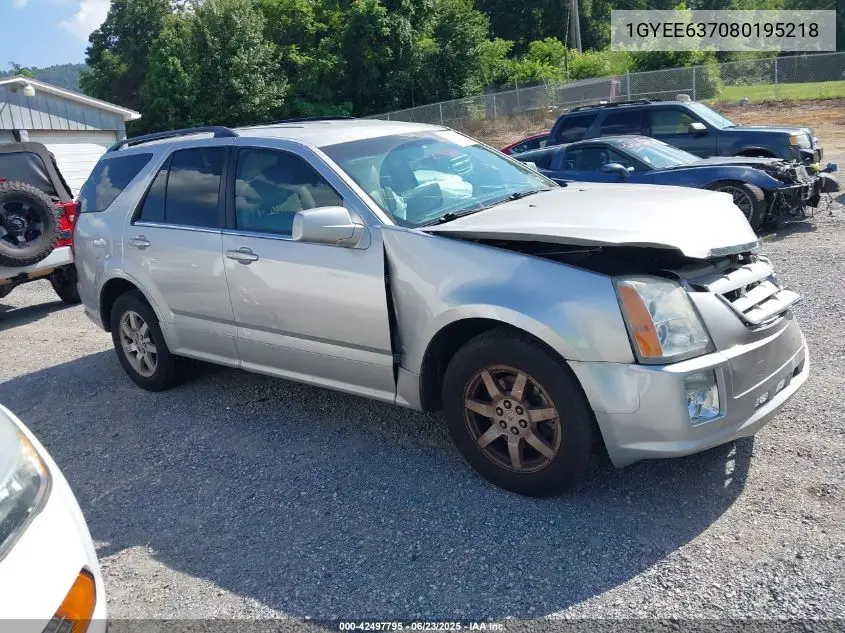 2008 Cadillac Srx V6 VIN: 1GYEE637080195218 Lot: 42497795