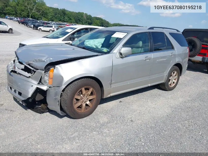 2008 Cadillac Srx V6 VIN: 1GYEE637080195218 Lot: 42497795