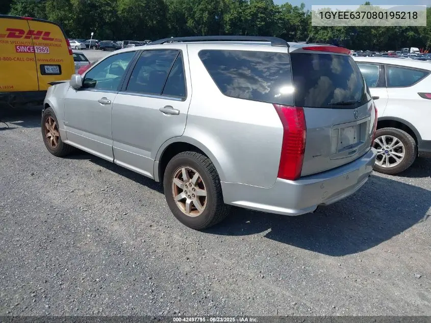 2008 Cadillac Srx V6 VIN: 1GYEE637080195218 Lot: 42497795