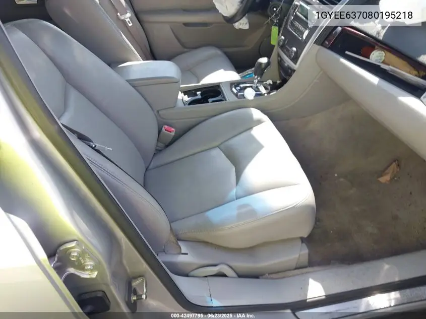 2008 Cadillac Srx V6 VIN: 1GYEE637080195218 Lot: 42497795