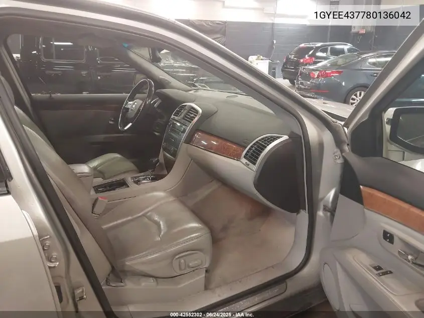 2008 Cadillac Srx V6 VIN: 1GYEE437780136042 Lot: 42552302