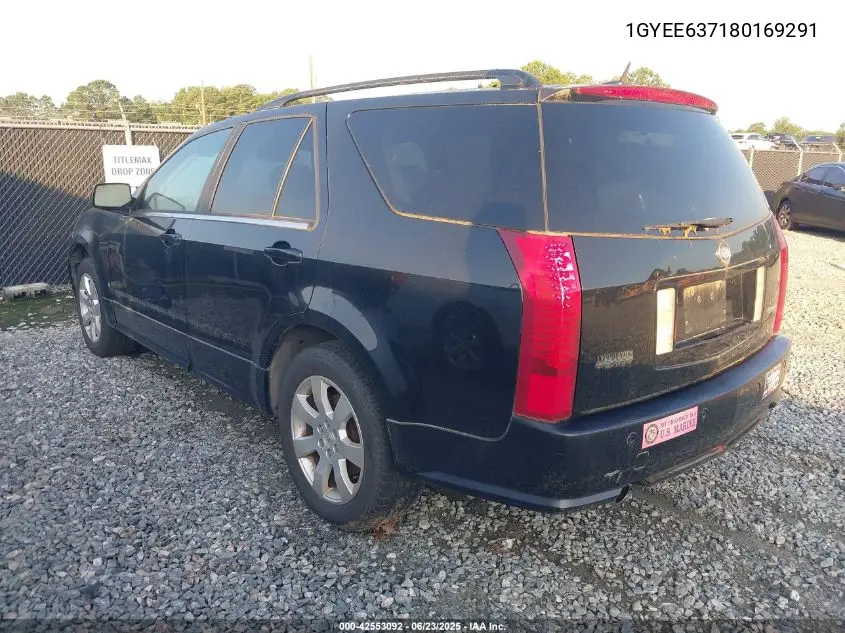 2008 Cadillac Srx V6 VIN: 1GYEE637180169291 Lot: 42553092