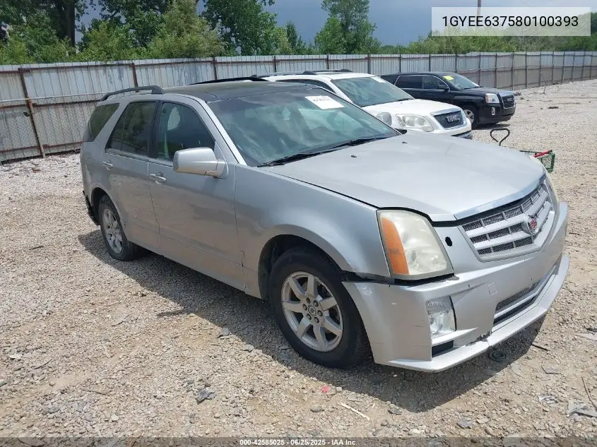 2008 Cadillac Srx V6 VIN: 1GYEE637580100393 Lot: 42585025