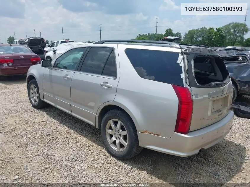 2008 Cadillac Srx V6 VIN: 1GYEE637580100393 Lot: 42585025
