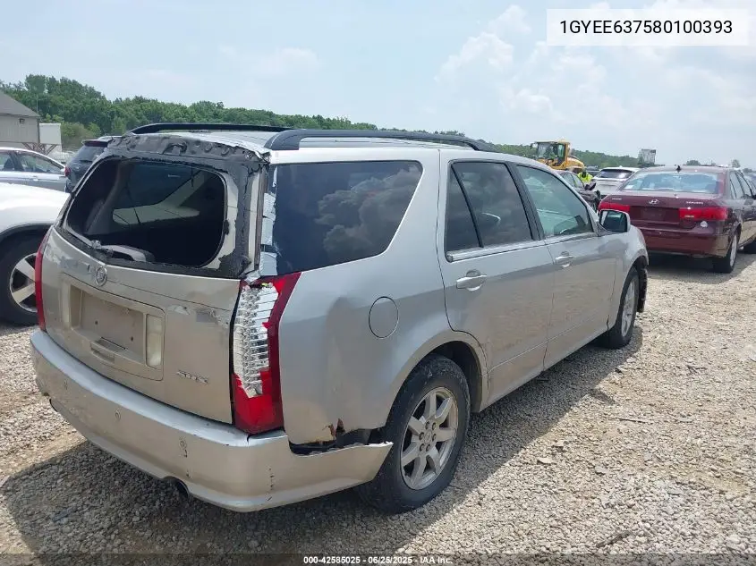 2008 Cadillac Srx V6 VIN: 1GYEE637580100393 Lot: 42585025