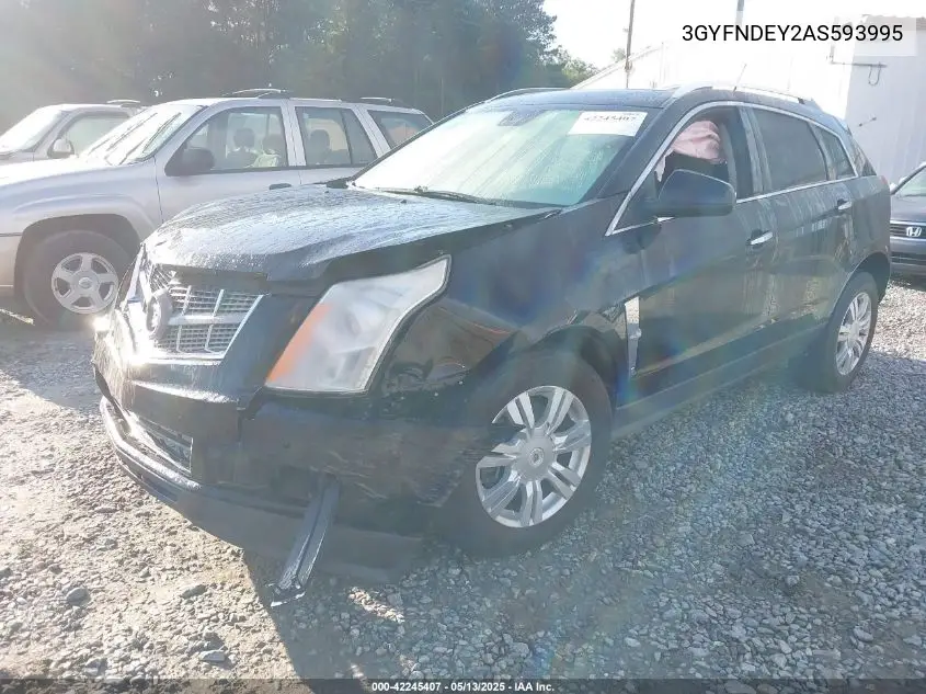 2010 Cadillac Srx Luxury Collection VIN: 3GYFNDEY2AS593995 Lot: 42245407